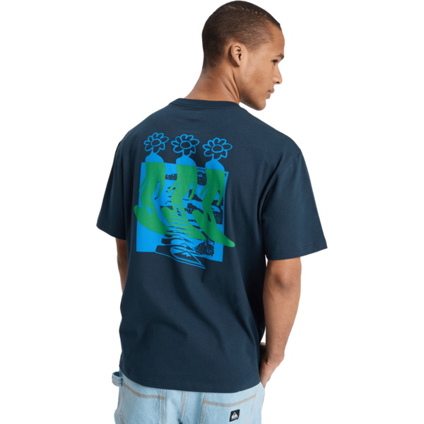 2026 Quiksilver Mens Flowers Surfing Tee EQYZT08301 - Dark Navy